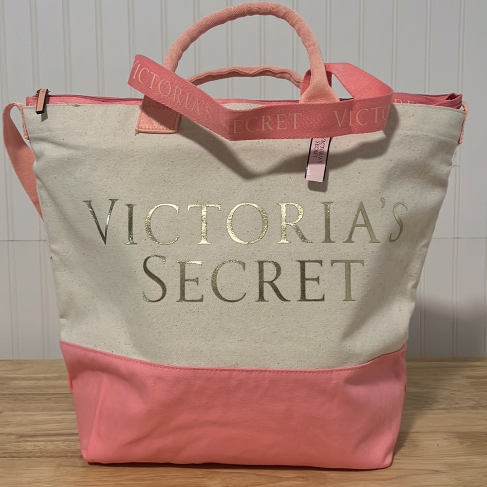 Double Canvas Cooler bag NEW Victoria Secret